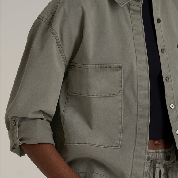 Abercrombie & Fitch Garment Dyed Utility Shirt - Picture 3 of 11